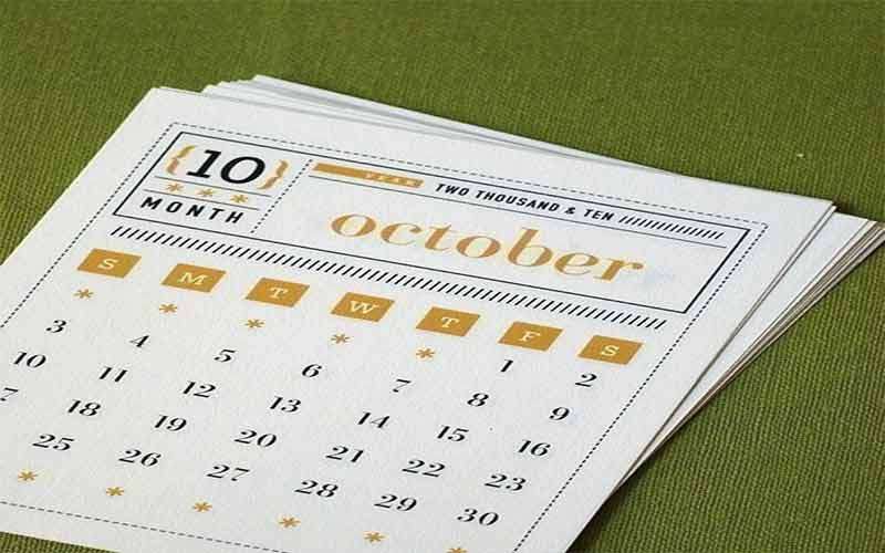 قطع های متفاوت تقویم