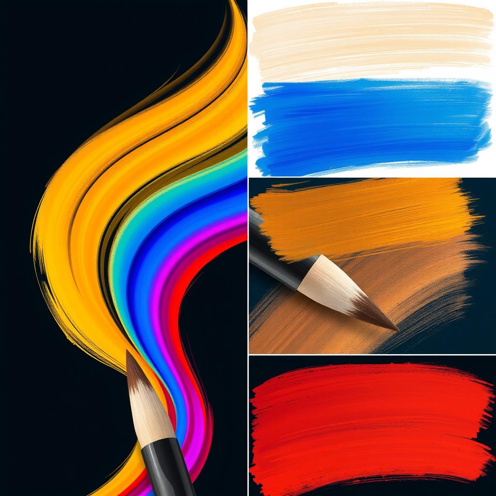 تنظیمات اولیه ابزار brush؛ انواع ترسیم ها، تغییرات سایز