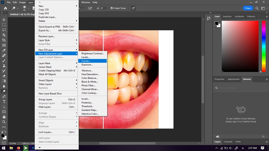 ابزار Curves Adjustment Layer در فتوشاپ