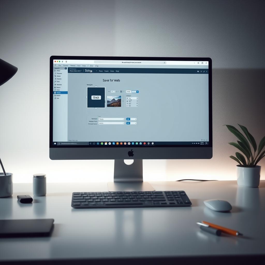 تنظیمات اندازه تصویر در Save for Web