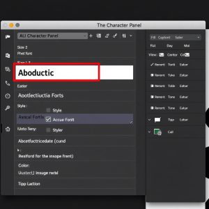 نحوه استفاده از Character Panel برای تغییر فونت در فتوشاپ
